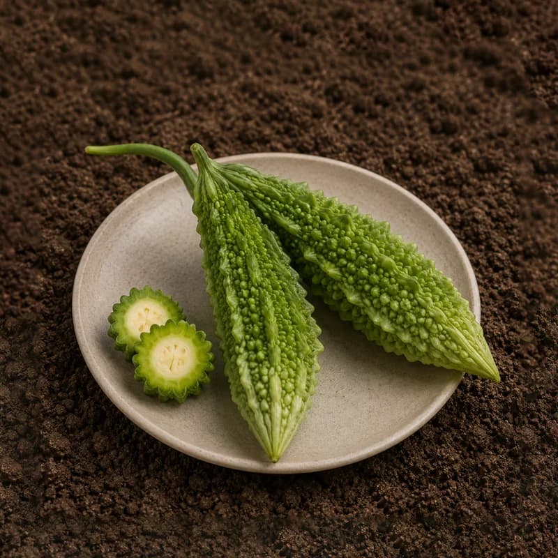 Organically Grown Bitter Gourd (Hagalakayi)
