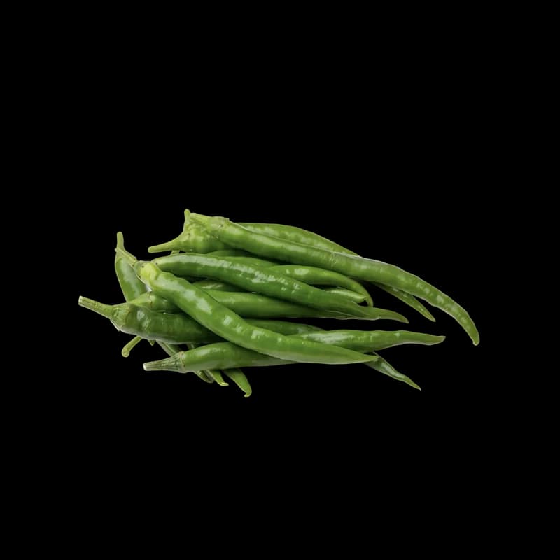 Ozone Washed Light Green Chilli (Pesticide Cleaned)